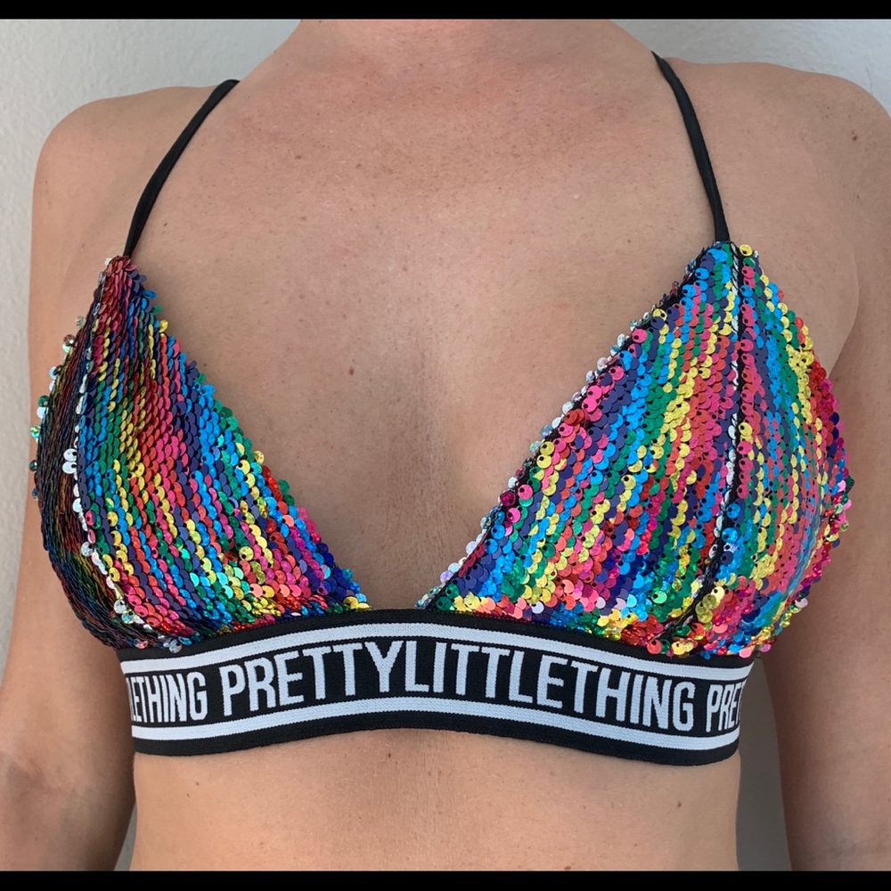 PLT rainbow bra 🌈 ( NEVER WORN )